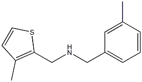 [(3-methylphenyl)methyl][(3-methylthiophen-2-yl)methyl]amine Struktur