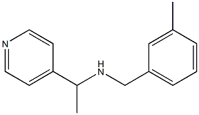 [(3-methylphenyl)methyl][1-(pyridin-4-yl)ethyl]amine Struktur