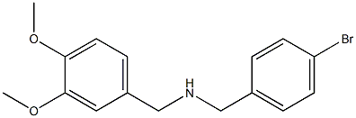 [(4-bromophenyl)methyl][(3,4-dimethoxyphenyl)methyl]amine Struktur