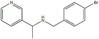 [(4-bromophenyl)methyl][1-(pyridin-3-yl)ethyl]amine Struktur