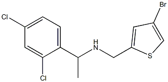 [(4-bromothiophen-2-yl)methyl][1-(2,4-dichlorophenyl)ethyl]amine Struktur