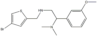 [(4-bromothiophen-2-yl)methyl][2-(dimethylamino)-2-(3-methoxyphenyl)ethyl]amine Struktur