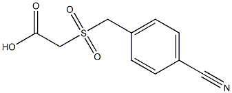 [(4-cyanobenzyl)sulfonyl]acetic acid Struktur