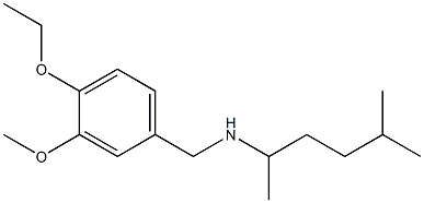 [(4-ethoxy-3-methoxyphenyl)methyl](5-methylhexan-2-yl)amine Struktur