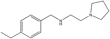 [(4-ethylphenyl)methyl][2-(pyrrolidin-1-yl)ethyl]amine Struktur