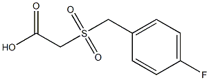 [(4-fluorobenzyl)sulfonyl]acetic acid Struktur