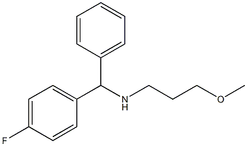 [(4-fluorophenyl)(phenyl)methyl](3-methoxypropyl)amine Struktur