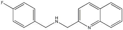 [(4-fluorophenyl)methyl](quinolin-2-ylmethyl)amine Struktur