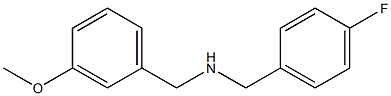 [(4-fluorophenyl)methyl][(3-methoxyphenyl)methyl]amine Struktur