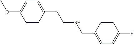 [(4-fluorophenyl)methyl][2-(4-methoxyphenyl)ethyl]amine Struktur