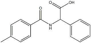 [(4-methylbenzoyl)amino](phenyl)acetic acid Struktur