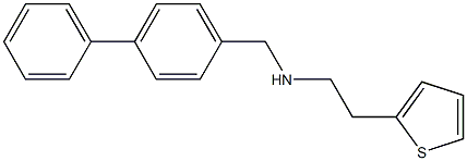 [(4-phenylphenyl)methyl][2-(thiophen-2-yl)ethyl]amine Struktur