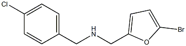 [(5-bromofuran-2-yl)methyl][(4-chlorophenyl)methyl]amine Struktur