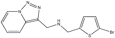 [(5-bromothiophen-2-yl)methyl]({[1,2,4]triazolo[3,4-a]pyridin-3-ylmethyl})amine Struktur