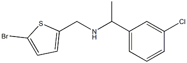 [(5-bromothiophen-2-yl)methyl][1-(3-chlorophenyl)ethyl]amine Struktur