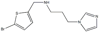 [(5-bromothiophen-2-yl)methyl][3-(1H-imidazol-1-yl)propyl]amine Struktur