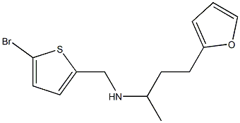 [(5-bromothiophen-2-yl)methyl][4-(furan-2-yl)butan-2-yl]amine Struktur