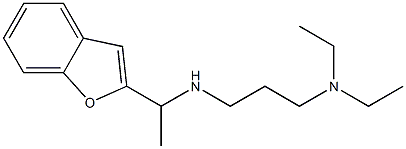 [1-(1-benzofuran-2-yl)ethyl][3-(diethylamino)propyl]amine Struktur