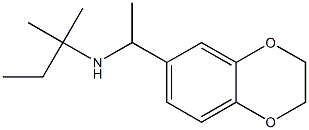 [1-(2,3-dihydro-1,4-benzodioxin-6-yl)ethyl](2-methylbutan-2-yl)amine Struktur