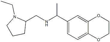 [1-(2,3-dihydro-1,4-benzodioxin-6-yl)ethyl][(1-ethylpyrrolidin-2-yl)methyl]amine Struktur