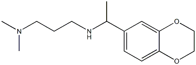 [1-(2,3-dihydro-1,4-benzodioxin-6-yl)ethyl][3-(dimethylamino)propyl]amine Struktur