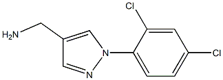 [1-(2,4-dichlorophenyl)-1H-pyrazol-4-yl]methylamine Struktur