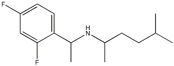 [1-(2,4-difluorophenyl)ethyl](5-methylhexan-2-yl)amine Struktur