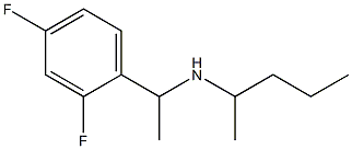 [1-(2,4-difluorophenyl)ethyl](pentan-2-yl)amine Struktur