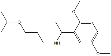 [1-(2,5-dimethoxyphenyl)ethyl][3-(propan-2-yloxy)propyl]amine Struktur