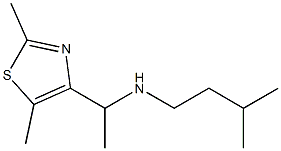 [1-(2,5-dimethyl-1,3-thiazol-4-yl)ethyl](3-methylbutyl)amine Struktur