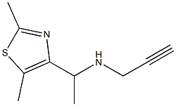 [1-(2,5-dimethyl-1,3-thiazol-4-yl)ethyl](prop-2-yn-1-yl)amine Struktur