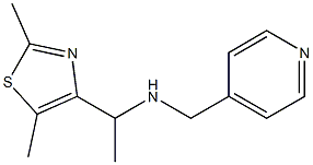 [1-(2,5-dimethyl-1,3-thiazol-4-yl)ethyl](pyridin-4-ylmethyl)amine Struktur