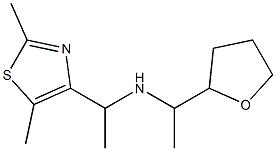 [1-(2,5-dimethyl-1,3-thiazol-4-yl)ethyl][1-(oxolan-2-yl)ethyl]amine Struktur