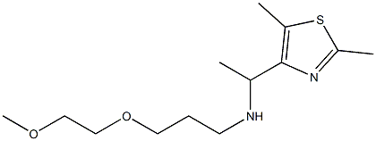 [1-(2,5-dimethyl-1,3-thiazol-4-yl)ethyl][3-(2-methoxyethoxy)propyl]amine Struktur