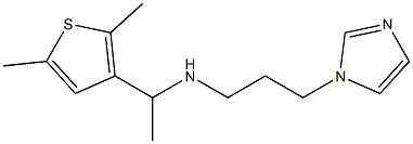 [1-(2,5-dimethylthiophen-3-yl)ethyl][3-(1H-imidazol-1-yl)propyl]amine Struktur