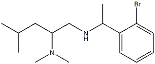 [1-(2-bromophenyl)ethyl][2-(dimethylamino)-4-methylpentyl]amine Struktur