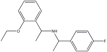 [1-(2-ethoxyphenyl)ethyl][1-(4-fluorophenyl)ethyl]amine Struktur