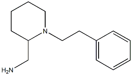 [1-(2-phenylethyl)piperidin-2-yl]methanamine Struktur