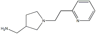 [1-(2-pyridin-2-ylethyl)pyrrolidin-3-yl]methylamine Struktur