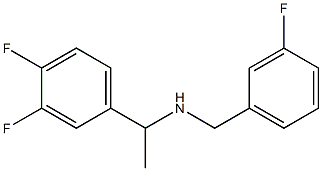 [1-(3,4-difluorophenyl)ethyl][(3-fluorophenyl)methyl]amine Struktur