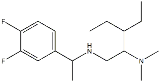 [1-(3,4-difluorophenyl)ethyl][2-(dimethylamino)-3-ethylpentyl]amine Struktur