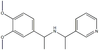 [1-(3,4-dimethoxyphenyl)ethyl][1-(pyridin-3-yl)ethyl]amine Struktur