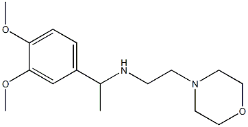 [1-(3,4-dimethoxyphenyl)ethyl][2-(morpholin-4-yl)ethyl]amine Struktur