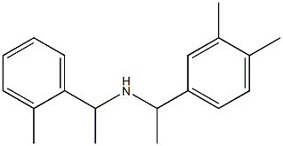 [1-(3,4-dimethylphenyl)ethyl][1-(2-methylphenyl)ethyl]amine Struktur