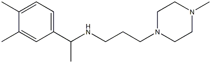 [1-(3,4-dimethylphenyl)ethyl][3-(4-methylpiperazin-1-yl)propyl]amine Struktur