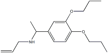 [1-(3,4-dipropoxyphenyl)ethyl](prop-2-en-1-yl)amine Struktur