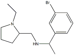 [1-(3-bromophenyl)ethyl][(1-ethylpyrrolidin-2-yl)methyl]amine Struktur