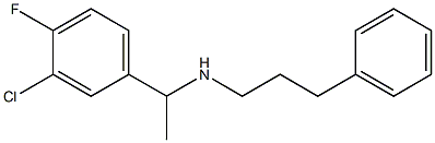 [1-(3-chloro-4-fluorophenyl)ethyl](3-phenylpropyl)amine Struktur