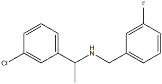 [1-(3-chlorophenyl)ethyl][(3-fluorophenyl)methyl]amine Struktur