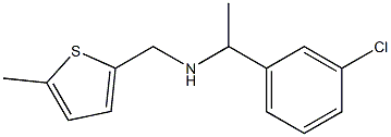 [1-(3-chlorophenyl)ethyl][(5-methylthiophen-2-yl)methyl]amine Struktur